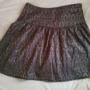 Silver & black skirt